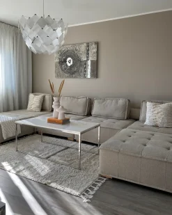 TIBRO 4 personers Hjørnesofa modul Højrevendt Lys Beige