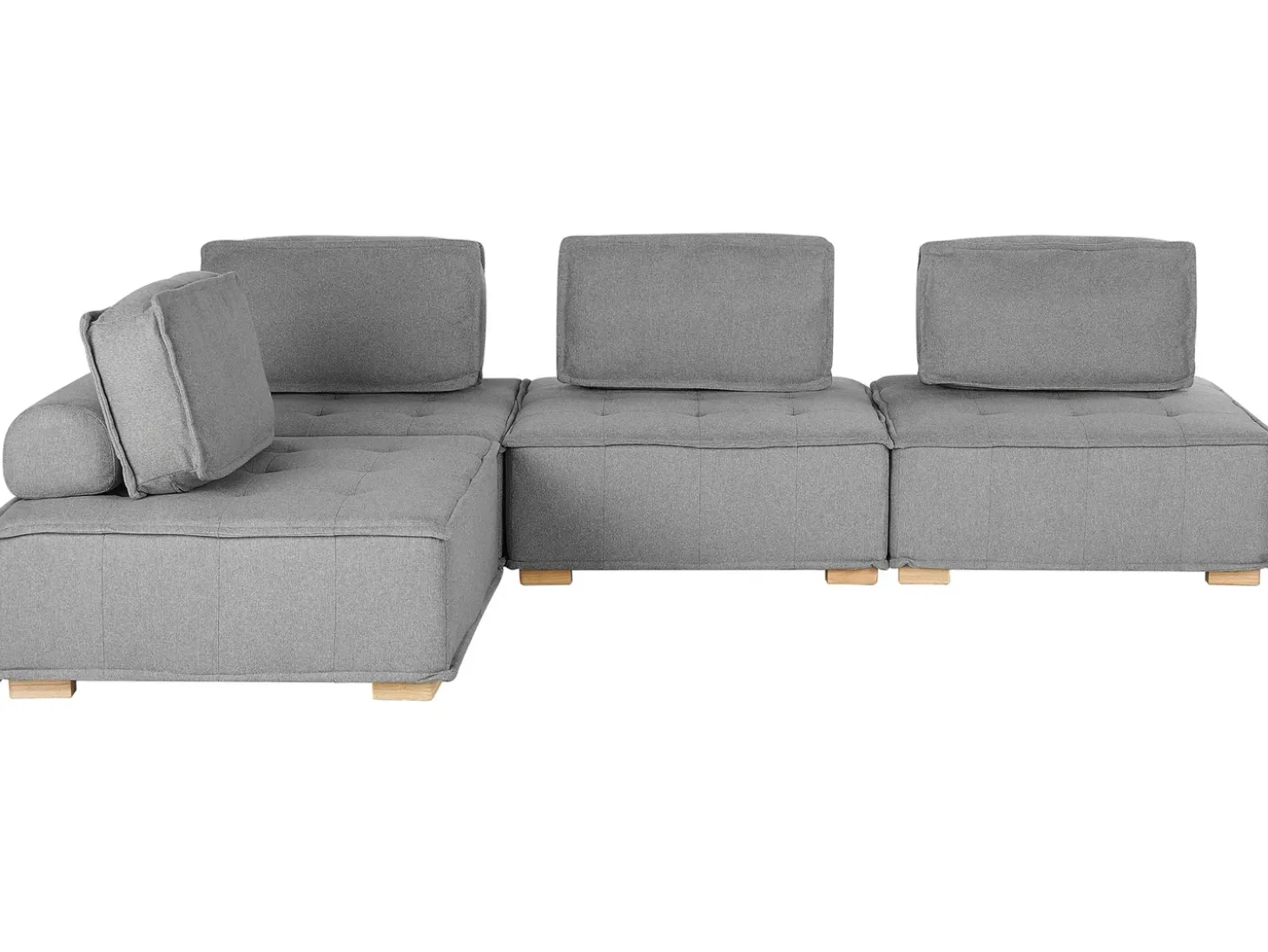 TIBRO 4 personers Hjørnesofa modul Højrevendt Grå