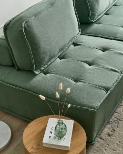 TIBRO 5 personers Hjørnesofa modul Højrevendt Lysegrøn