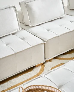 TIBRO 3 personers Modulsofa Cremehvid