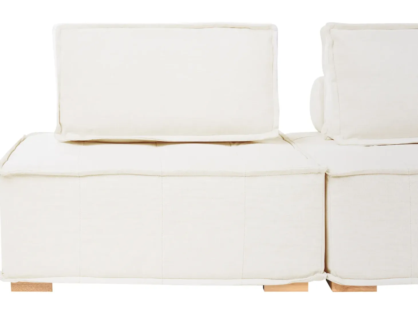 TIBRO 8 personers U-formet modulsofa Cremehvid