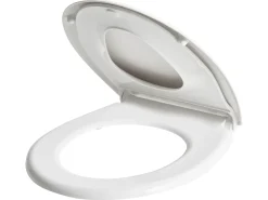Toiletbræt FAGNANO Soft close 2 i 1 Duroplast Hvid