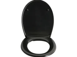 Toiletbræt PAPURI Soft close Duroplast Sort