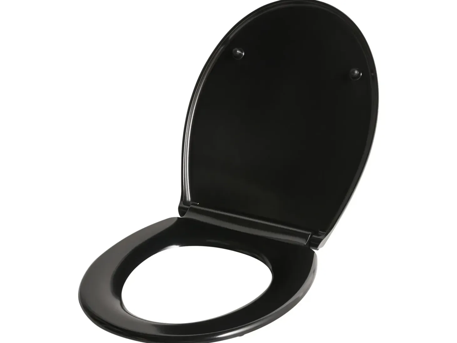 Toiletbræt PAPURI Soft close Duroplast Sort