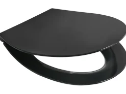 Toiletbræt PUTUMAYO Slank Soft close Duroplast Sort