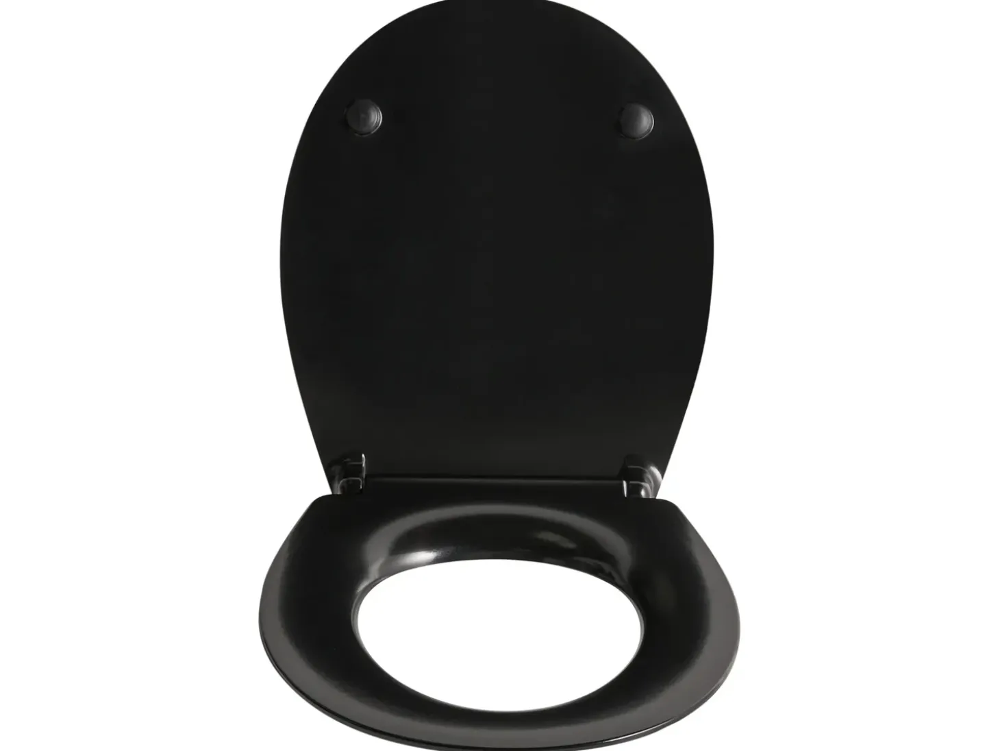 Toiletbræt PUTUMAYO Slank Soft close Duroplast Sort