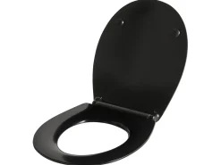 Toiletbræt PUTUMAYO Slank Soft close Duroplast Sort