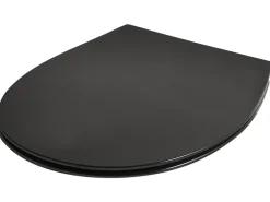 Toiletbræt PUTUMAYO Slank Soft close Duroplast Sort