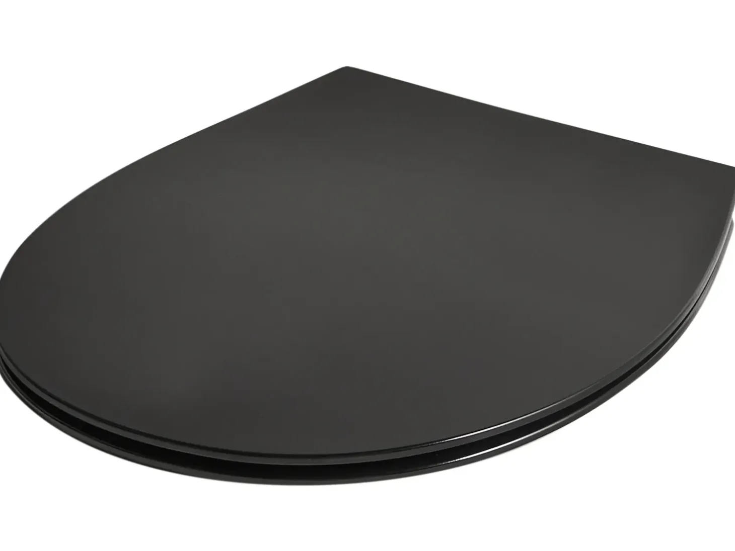 Toiletbræt PUTUMAYO Slank Soft close Duroplast Sort