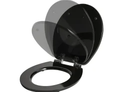Toiletbræt INIRIDA Soft close MDF Sort