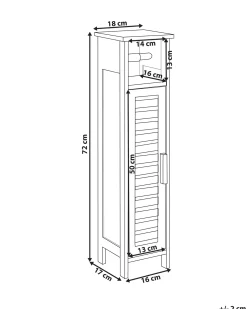 Toiletpapirskab OLATHE Bambus Sort