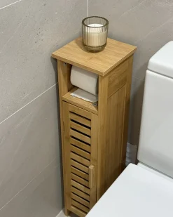 Toiletpapirskab OLATHE Bambus Lysebrun
