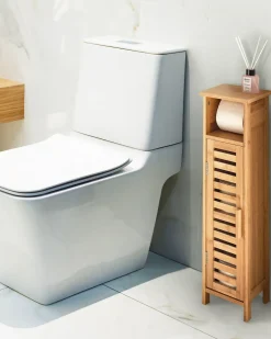 Toiletpapirskab OLATHE Bambus Lysebrun
