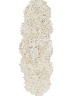 Tæppe af kunstpels MAMUNGARI Beige 60 x 180 cm