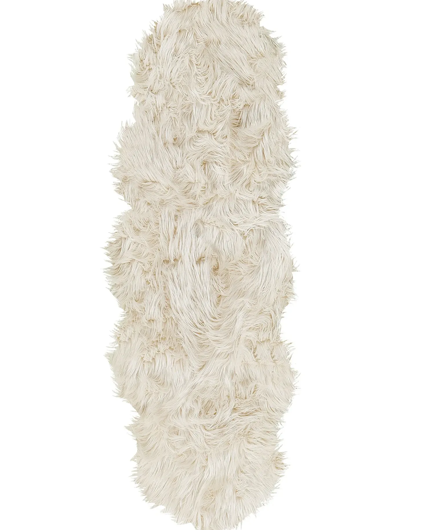 Tæppe af kunstpels MAMUNGARI Beige 60 x 180 cm