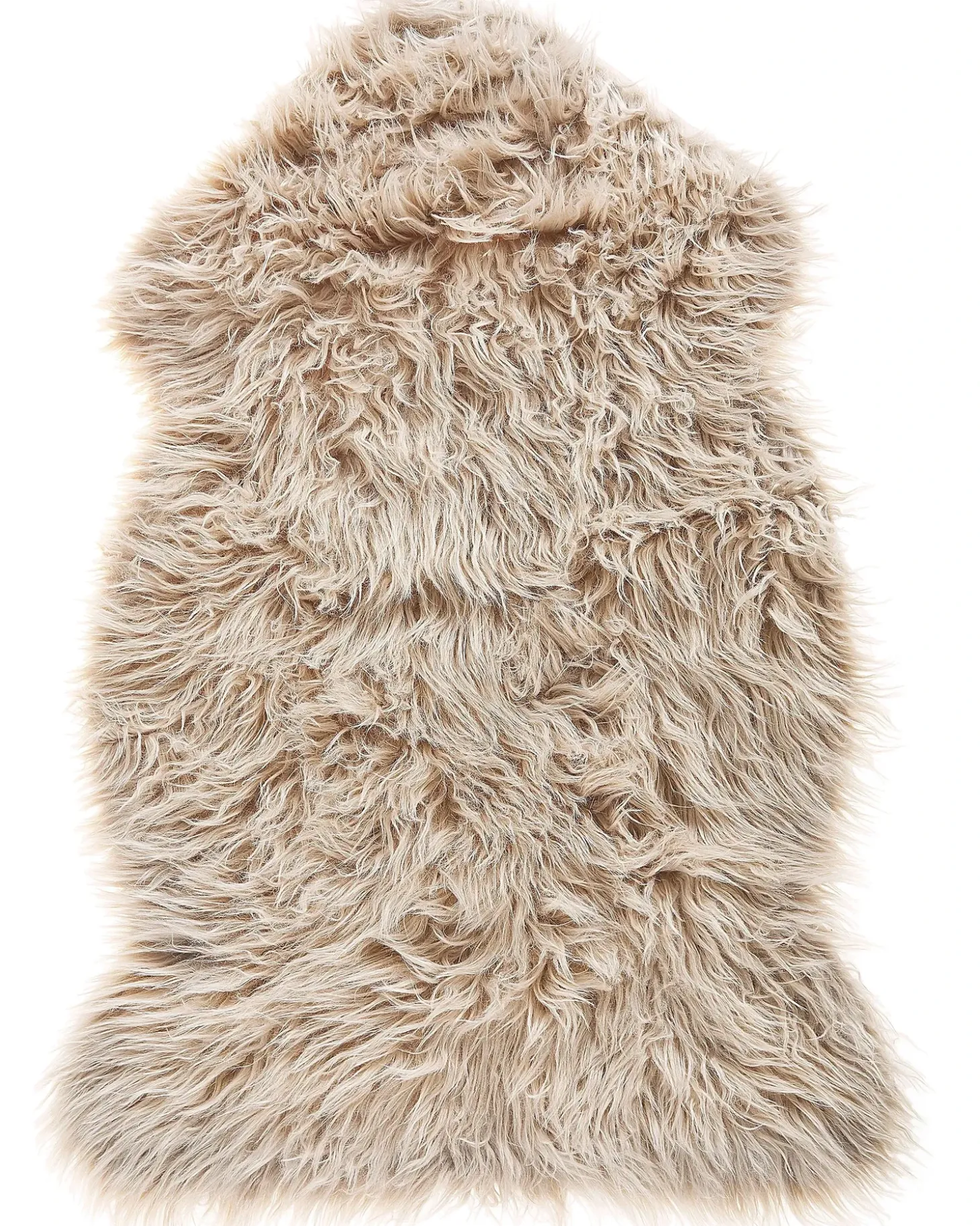 Tæppe af kunstpels MUNGO Beige 63 x 95 cm