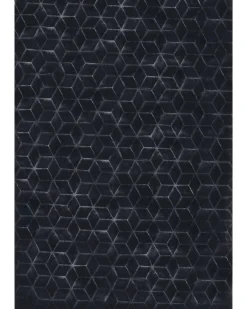 Tæppe af kunstpels THATTA Sort 160 x 230 cm