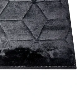 Tæppe af kunstpels THATTA Sort 160 x 230 cm