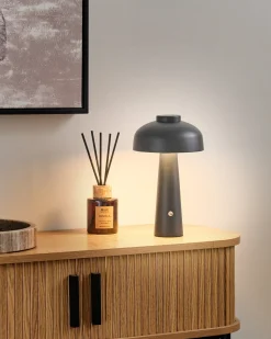 Trådløs LED-bordlampe AGUSAN Med dæmpning Metal Sort