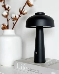 Trådløs LED-bordlampe AGUSAN Med dæmpning Metal Sort