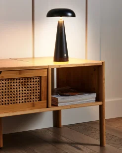 Trådløs LED-bordlampe BOCONO Med dæmpning Metal Sort