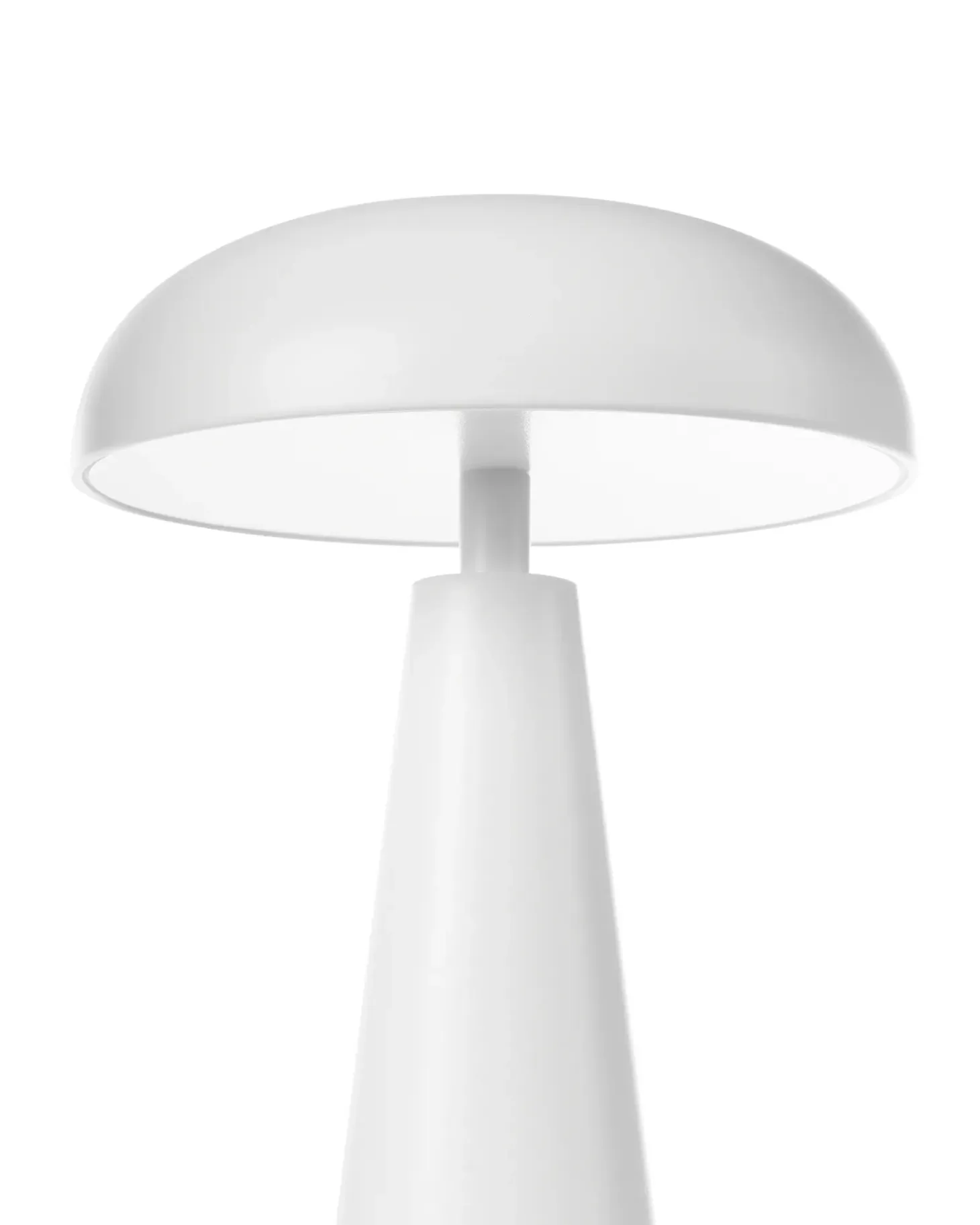 Trådløs LED-bordlampe BOCONO Med dæmpning Metal Hvid