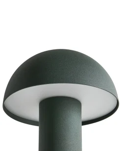Trådløs LED-bordlampe BOJO Med dæmpning Metal Mørkegrøn