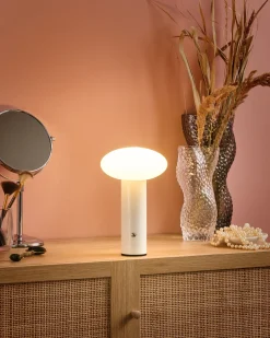 Trådløs LED-bordlampe BUAYAN Med dæmpning Metal Hvid