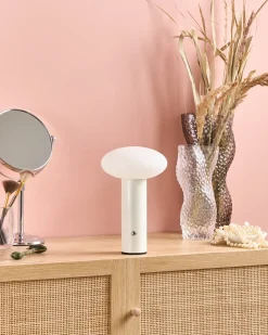 Trådløs LED-bordlampe BUAYAN Med dæmpning Metal Hvid