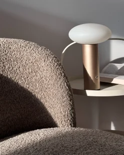 Trådløs LED-bordlampe BUAYAN Med dæmpning Metal Guld