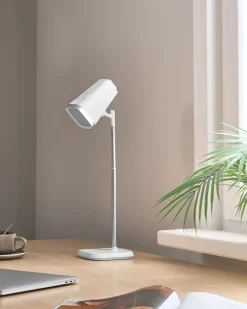 Trådløs LED-bordlampe MUSCA Med dæmpning Hvid