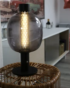 Trådløs LED-bordlampe PULANGI Med dæmpning Metal Sort