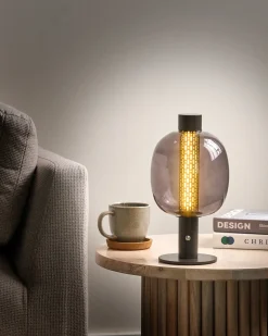 Trådløs LED-bordlampe PULANGI Med dæmpning Metal Sort