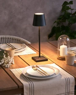 Trådløs LED-bordlampe BACEIRO Med dæmpning Metal Sort