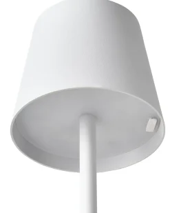 Trådløs LED-bordlampe BACEIRO Med dæmpning Metal Hvid