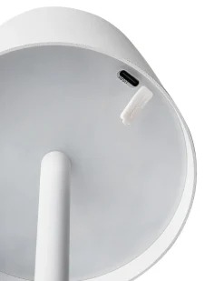 Trådløs LED-bordlampe BACEIRO Med dæmpning Metal Hvid