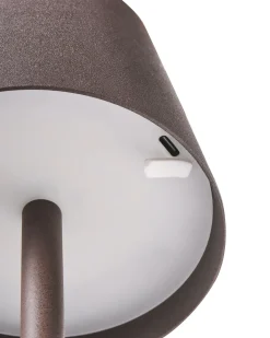 Trådløs LED-bordlampe BACEIRO Med dæmpning Metal Brun