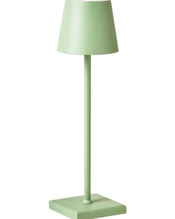 Trådløs LED-bordlampe BACEIRO Metal Lysegrøn