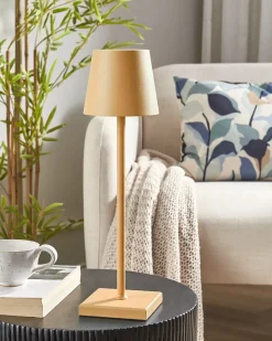 Trådløs LED-bordlampe BACEIRO Metal Orange