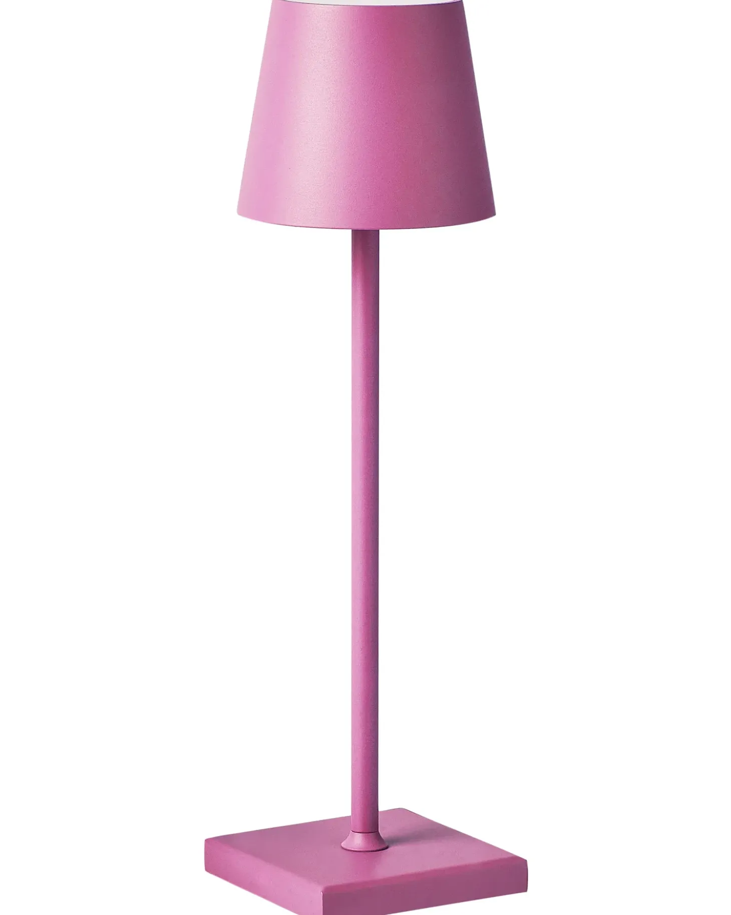 Trådløs LED-bordlampe BACEIRO Metal Lyserød
