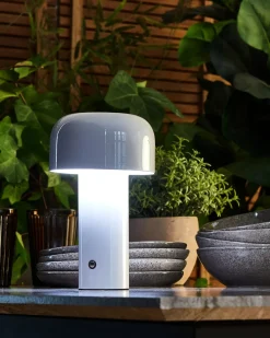 Trådløs LED-bordlampe BESOS Med dæmpning Metal Hvid