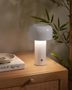 Trådløs LED-bordlampe BESOS Med dæmpning Metal Hvid