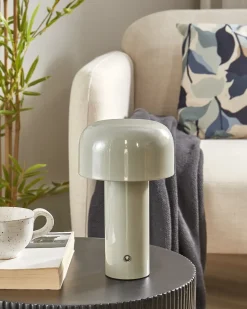 Trådløs LED-bordlampe BESOS Med dæmpning Metal Grå
