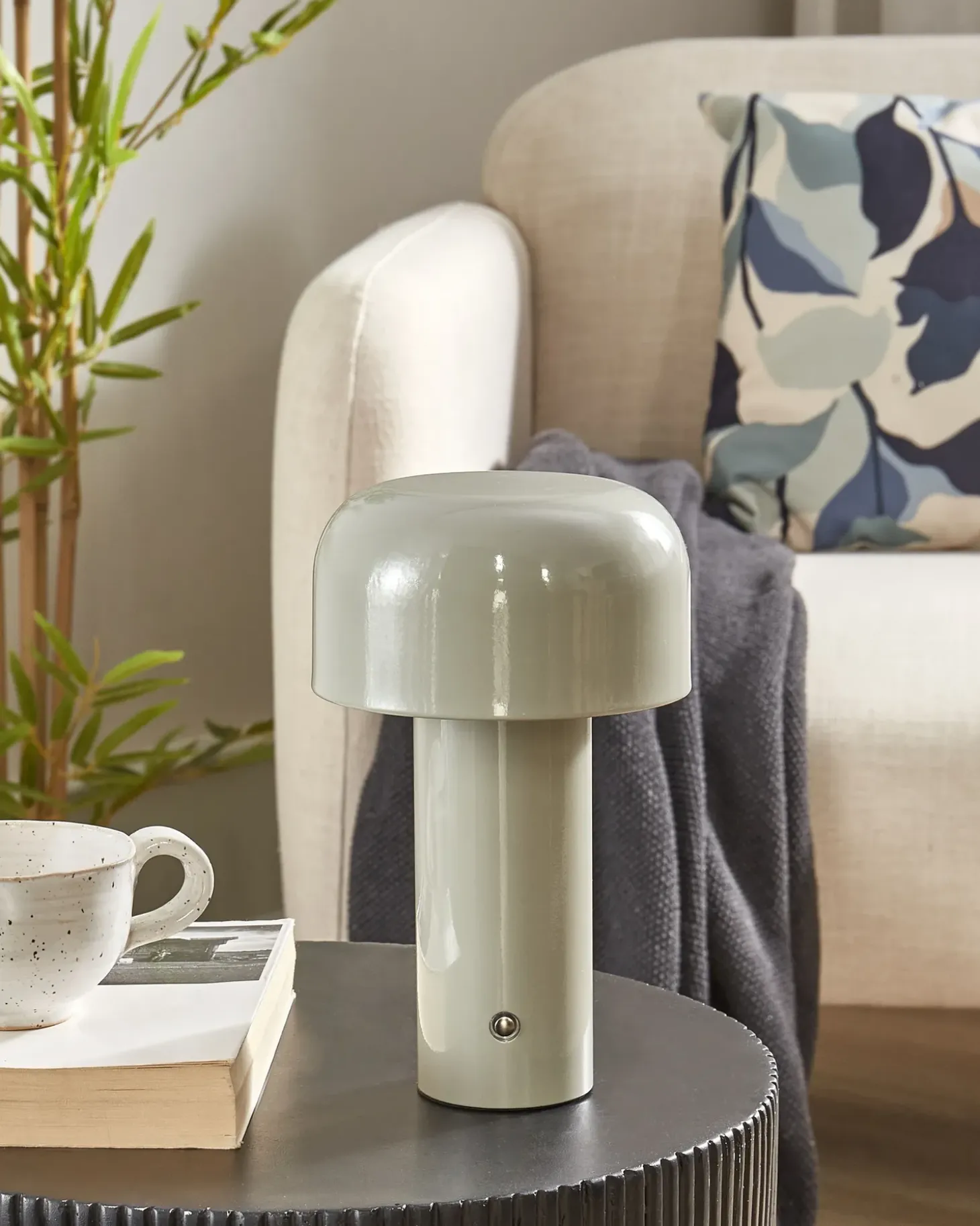 Trådløs LED-bordlampe BESOS Med dæmpning Metal Grå