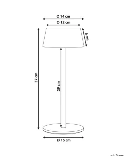 Trådløs LED-bordlampe GUDER Med dæmpning Metal Lyserød