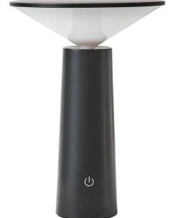 Trådløs LED-bordlampe LEVIRA Med dæmpning Metal Sort