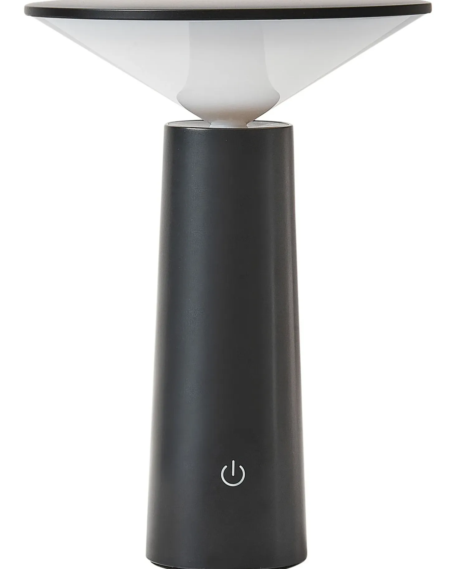 Trådløs LED-bordlampe LEVIRA Med dæmpning Metal Sort