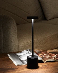 Trådløs LED-bordlampe LIZANDRO Med dæmpning Metal Sort
