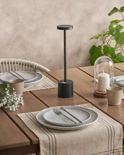 Trådløs LED-bordlampe LIZANDRO Med dæmpning Metal Sort