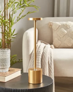 Trådløs LED-bordlampe LIZANDRO Med dæmpning Metal Guld